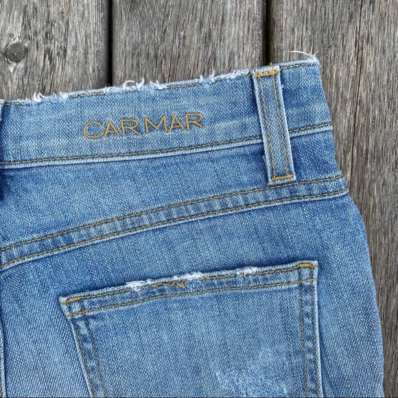 Carmar High Waist Distressed Jean Shorts - Picture 5 of 5